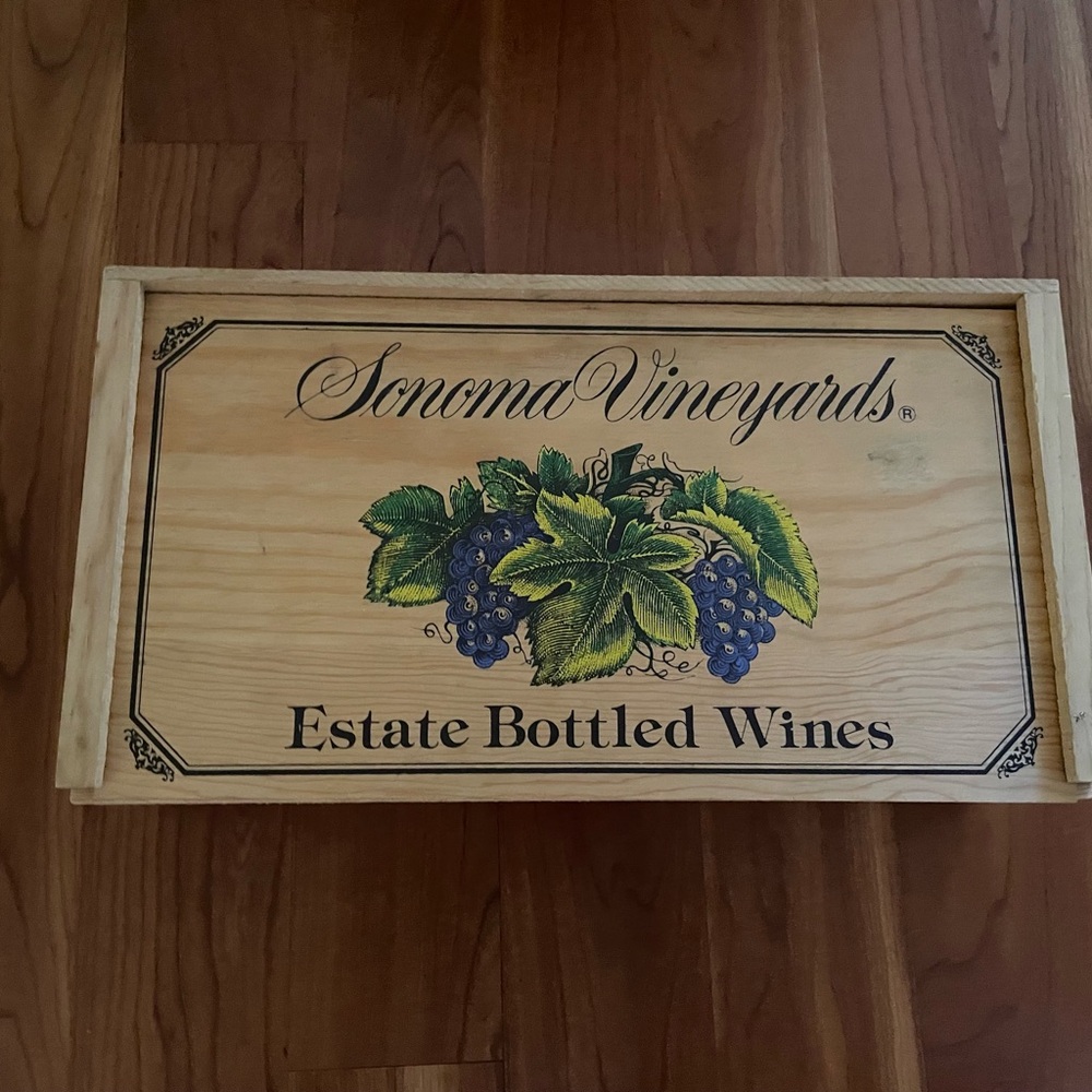 Wooden wine box